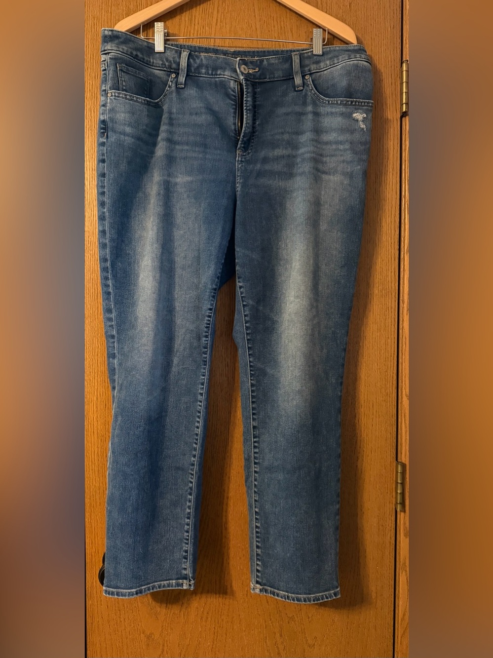 Chico's Blue Slim Straight Jeans